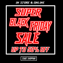 Black Friday Sale in simple colors on a cool black background. It is suitable for social media, websites, stores, web and others. Vector Background 