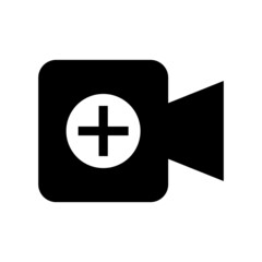 Fototapeta premium add video Icon on white background