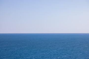 Fototapeta premium blue sea and blue sky