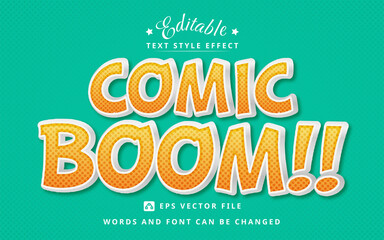 3D Orange Comic Editable Text Effect