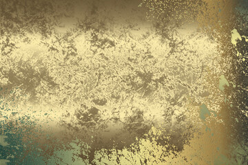 Golden Abstract  decorative paper texture  background  for  artwork  - Illustration