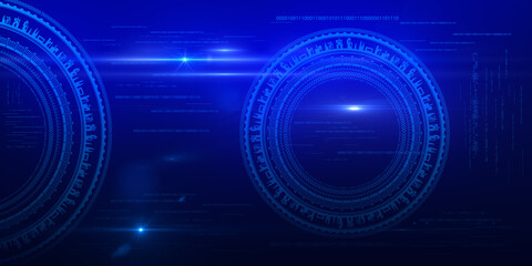 Abstract futuristic electronic circuit technology background