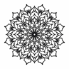 Circular pattern mandala art decoration elements