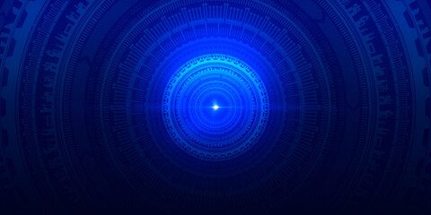 Abstract futuristic electronic circuit technology background