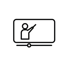 icon of presentation vidio 