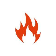 fire flame icon design template vector