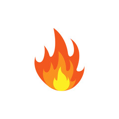fire flame icon design template vector