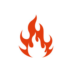 fire flame icon design template vector