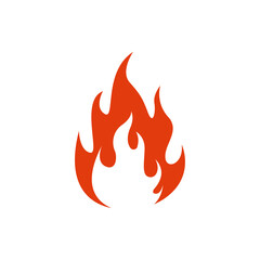 fire flame icon design template vector