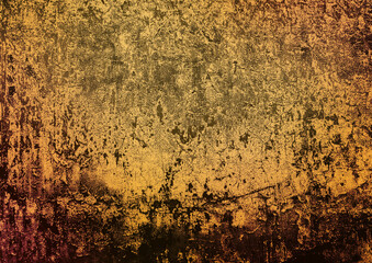 Golden Abstract  decorative paper texture  background  for  artwork  - Illustration
