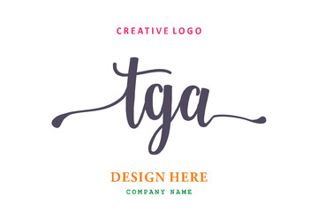TGA lettering logo is simple, easy to understand and authoritative