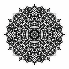 Circular pattern mandala art decoration elements