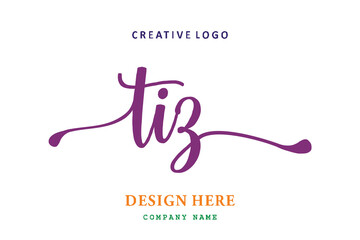 TIZ lettering logo is simple, easy to understand and authoritative