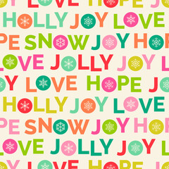 Colorful typography design pattern for christmas and new year background.