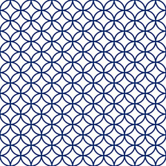 Naklejka premium 和柄 パターンスウォッチ 七宝