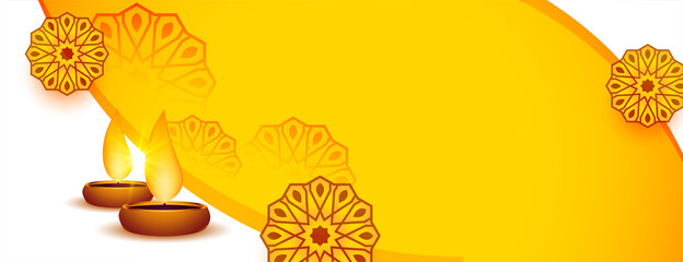 traditional happy diwali artistic banner design