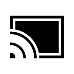 cast icon on white background	
