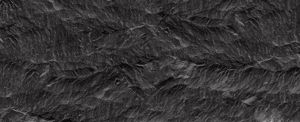 Abstract dark grey black slate background or texture.