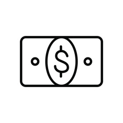 Cash icon vector graphic
