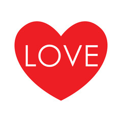 heart illustration with love letter. Logo element illustration. heart design. colored collection. heart concept. Can be used in web and mobile