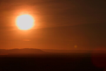 アフリカマサイの夕日