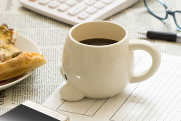 ブラックコーヒー　ホットコーヒー