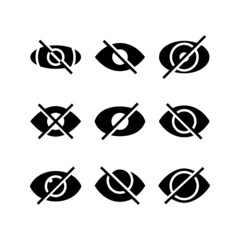  hide set icon on white background