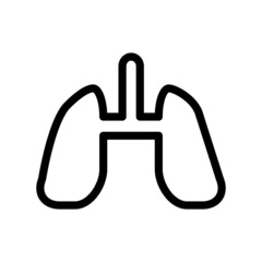 Human lung flat icon for app and website .lung icon vector from medical collection. lung icon vector illustration.
