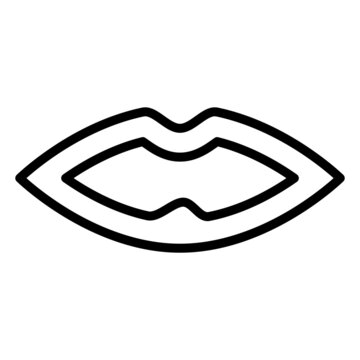 Lips icon illustration . Design Vector Template Illustration Sign And Symbol EPS 10 On White Background