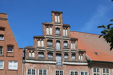 Fototapeta na wymiar Fassaden in der Hansestadt Lüneburg