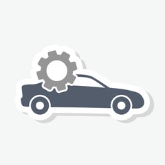 Auto repair shop sign sticker