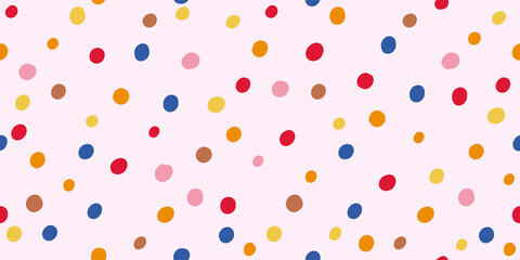 Confetti various colors. Seamless pattern
