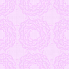 Floral ornament in a light pink-purple shade