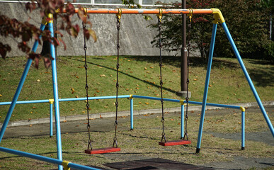 Fototapeta premium swing in the park