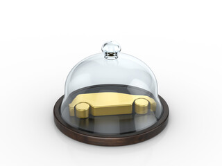 Car symbol under the dome