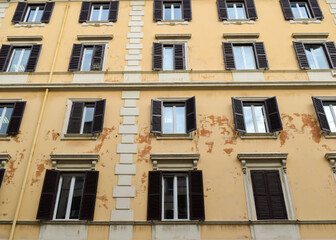 Fototapeta na wymiar Old office building, Rome, Italy