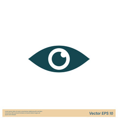 eye icon sign symbol logo template