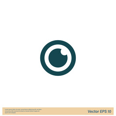 eye icon sign symbol logo template