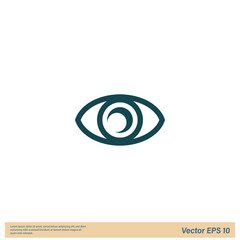 eye icon sign symbol logo template