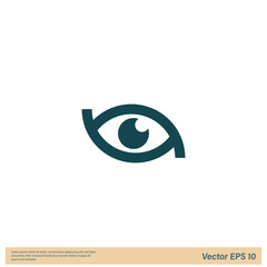 eye icon sign symbol logo template