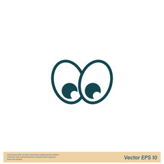 eye icon sign symbol logo template