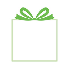 プレゼント、贈り物、ギフトボックスのフレームイラスト　誕生日　お祝い　クリスマス