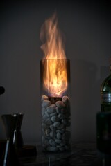 The strong candle fire