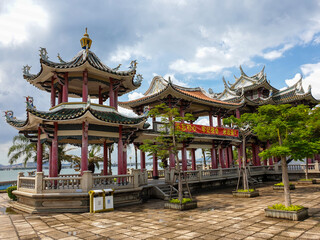 Fototapeta premium Xiamen Fujian China Chinese landscape city village sea and mountains culture technology architecture