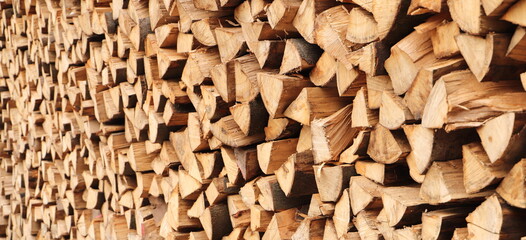 many split wood as firewood