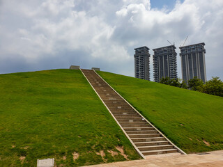 Xiamen Fujian China Chinese landscape city village sea and mountains culture technology architecture