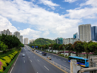 Xiamen Fujian China Chinese landscape city village sea and mountains culture technology architecture