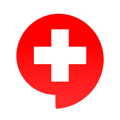 first aid icon. Symbol or emblem. vector
