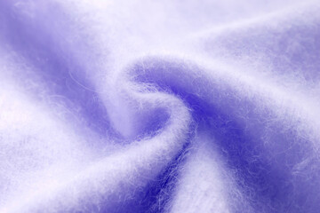 パステルパープル色のアンゴラニット地のテクスチャ　紫のパターン