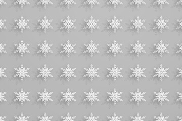 White Snow Flakes Christmas Concept